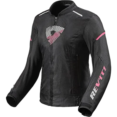 Abbildung von Revit Sprint H20 Damen Motorrad Textiljacke (Black/Pink,38)