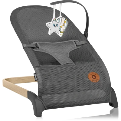 Abbildung von lionelo Babywippe June und Air, 3 Punkt Sicherheitsgurte2 Spielzeugenbis zu 9 kgLeichtes Gewicht