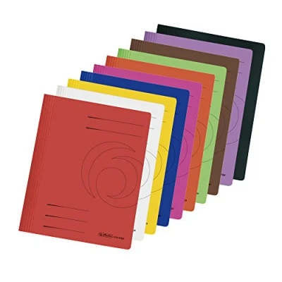Abbildung von Herlitz Hefter 10 Manila Karton Schnellhefter / DIN A4 verschiedene Farb