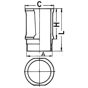 Abbildung von KOLBENSCHMIDT 89301110 Zylinderlaufbuchse 83 PEUGEOT: 205 II Schrägheck, CITROËN: Berlingo / First I