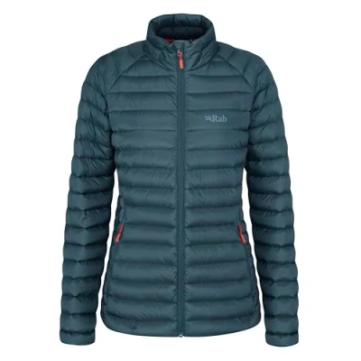 Abbildung von Rab Damen Microlight Daunenjacke für Trekking, Klettern &amp; Skifahren, Orion Blue, 38