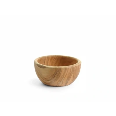 Abbildung von HENDI Schüssel, dekorative Schale, Dekoschale, für Snacks Brot, ø132x(H)65mm, Olivenholz