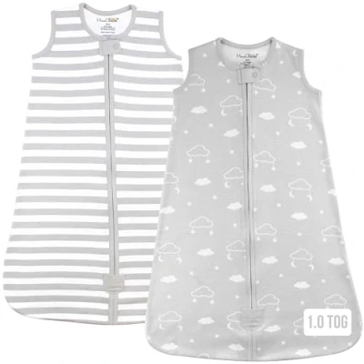 Abbildung von Baby Schlafsack 1.0 TOG, Bio Baumwolle tragbare Decke mit Zwei Wege Reißverschluss, Swaddle Transition, für Neugeborene Kleinkind Junge Mädchen, 2 Pack, 12 18 Monat