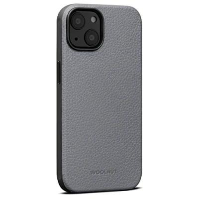 Abbildung von Woolnut Leder Hülle Case für iPhone 14 Schwarz