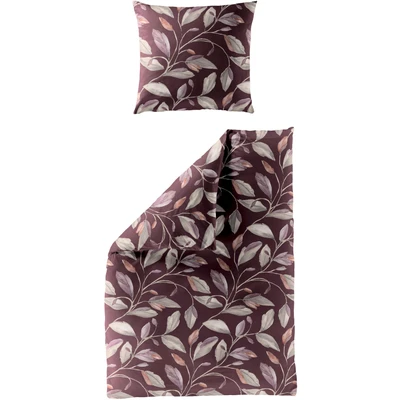 Abbildung von BIERBAUM Bettwäsche &quot;4009&quot;, (2 tlg.), Biber, 100 % Baumwolle, pflegeleicht, kuschelig warm, floral