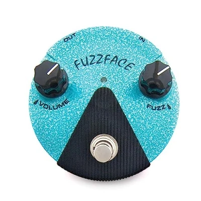 Abbildung von Dunlop ffm3 Jim Electronics Fuzz Face mini Verzerrung Serie turquesa.