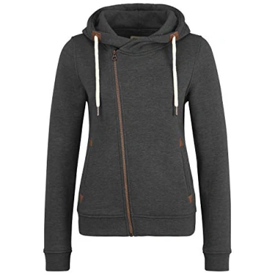 Abbildung von Oxmo Oxvicky Sweatjacke, Damen, Größe: Small, Dar grey m