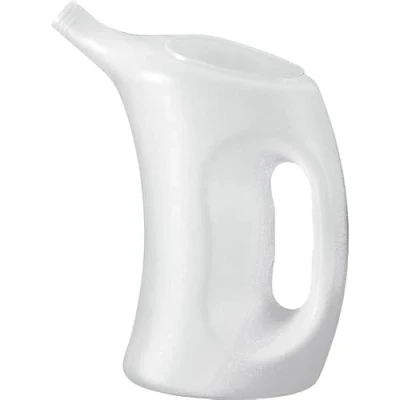 Abbildung von Pressol Messkanne mit Deckel und Flexrohr 2000ml weiß transparent