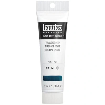 Abbildung von Liquitex 1045561 Professional Heavy Body Acrylfarbe in Künstlerqualität mit ausgezeichneter Lichtechtheit buttriger Konsistenz, 59ml Tube Dunkeltürkis
