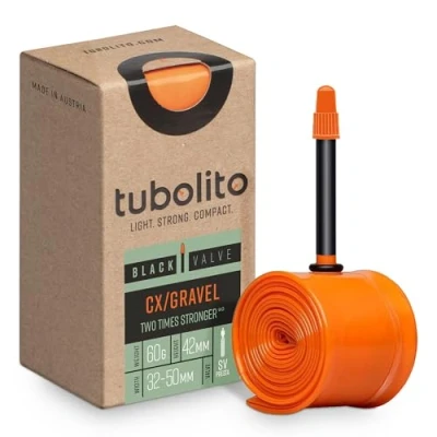 Abbildung von Tubo Schlauch CX/Gravel 700c/28 Zoll 42 mm Ventil Schwarz