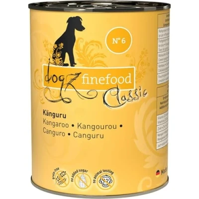Abbildung von dogz finefood Hundefutter nass N 6 Känguru Feinkost Nassfutter für Hunde &amp; Welpen getreidefrei zuckerfrei hoher Fleischanteil, x 400 g Dose