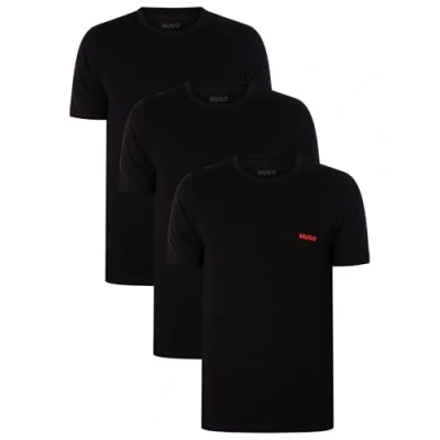 Abbildung von HUGO 3 PACK Unterhemd/shirt, Herren, Größe: XL, Black
