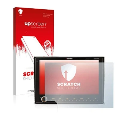 Abbildung von upscreen Schutzfolie für Fiat Ducato III 2006 2011 Zenec Z E3766 9&quot; Kristall klar, Kratzschutz, Anti Fingerprint