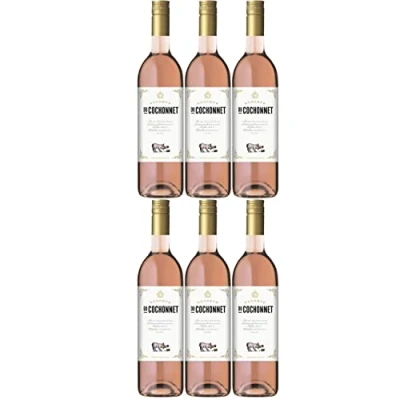 Abbildung von Réserve du Cochonnet Rosé Pays d&#039; Oc Rosewein veganer Wein trocken IGP Frankreich I Versanel Paket (6 Flaschen)