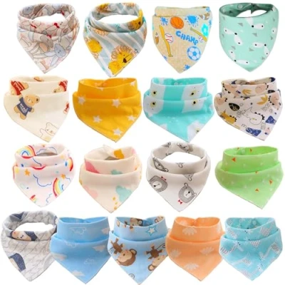 Abbildung von SLOSH 17 Lätzchen für Babys, Bandana, Geburt, Mädchen, Jungen, Baumwolle, Kinder, Unisex (17 Stück Unisex), mehrfarbig, Unité (Lot de 1)