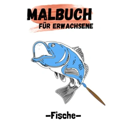 Abbildung von Malbuch Fische für Erwachsene: Ausmalbuch mit Mandala Ausmalbildern