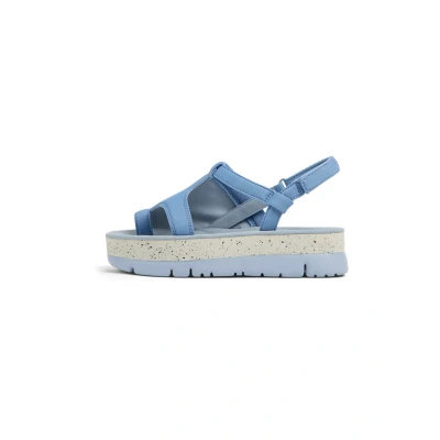Abbildung von Camper Oruga UP Plateausandalette, Damen, Größe: 39, Hellblau Schuhe