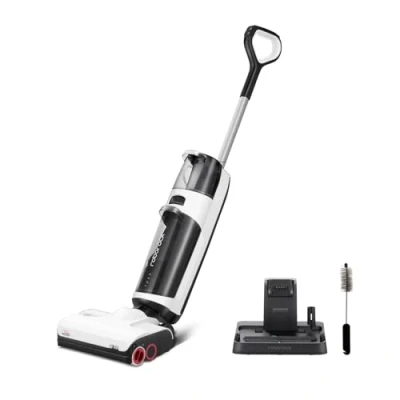Abbildung von Roborock Nass Trocken Akkusauger Dyad Pro, 260 W, 17000pa, Automatische Trocknung &amp; Selbstreinigend Wischsauger mit APP Steuerung, Doppelbürste, Doppelte Wassertanks für Harte Böden