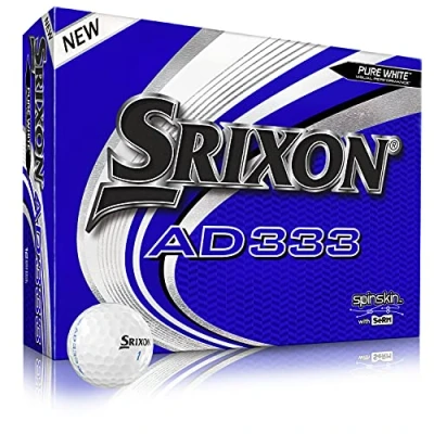 Abbildung von Srixon AD333 9 White 12 Golfbälle Hochleistung Distanz und Kontrolle Geringe Kompression Widerstandsfähig Beständig Premium Golf Equipment Geschenke