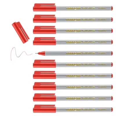 Abbildung von edding 89 Fineliner rot 10 Stifte extrafeine Rundspitze 0,3 mm dünner Faserschreiber für feines und präzises Schreiben, Unterstreichen, Zeichnen Büro, Schule Zuhause