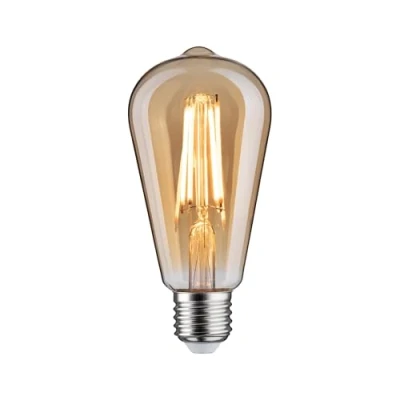 Abbildung von Paulmann 29188 1879 Filament 230V 3 Step Dim LED Kolben Rustika E27 470lm 6W 1800K dimmbar Gold Leuchtmittel