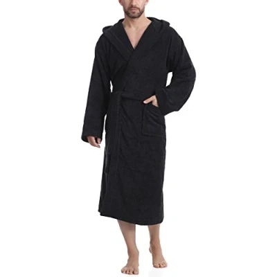 Abbildung von Ladeheid Bademantel, Herren, Größe: Medium, Black