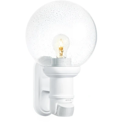 Abbildung von Steinel Außenleuchte L 560 S weiß, max. 60 W, E 27 , 140 Bewegungsmelder, 12 m Reichweite, klassisches Design