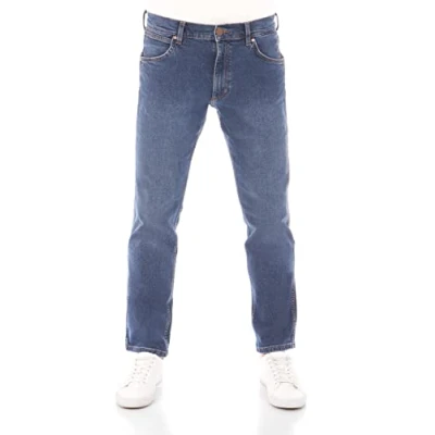 Abbildung von Wrangler Greensboro Jeans Tapered Fit, Herren, Größe: 44x34, Basement blue