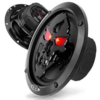 Abbildung von 2 Lautsprecher kompatibel mit BOSS Audio Systems SK653B koaxial 3 Wege 16,50 cm 165 mm 6,5&quot; 175 watt rms 350 max 4 ohm 90 db schwarz, pro Paar