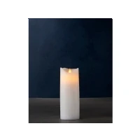 Abbildung von Sirius Home A/S LED Kerze Sara Exclusive flackernde Flamme 7,5cm Durchmesser weiss, flackernder Docht