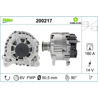 Abbildung von Drehstromgenerator VALEO 200217