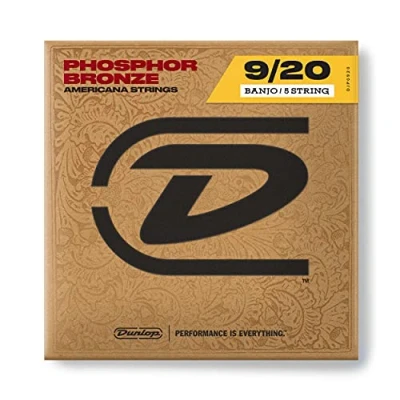 Abbildung von JIM DUNLOP DJP0920 Banjo Saiten Nickel Wound Americana Strings 9 20 5 phosphor bronze