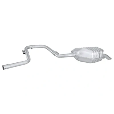Abbildung von HELLA 8LD 366 029 921 Endschalldämpfer hinten mit Anbauteilen FORD: MONDEO 2, 2 Stufenheck