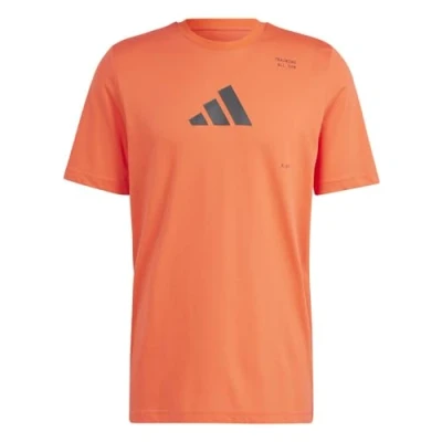 Abbildung von adidas Performance ALL GYM Category Graphic Tshirt print, Herren, Größe: XL, Bright red
