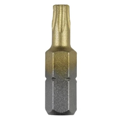 Abbildung von Bosch 2609255942 DIY Bits T20 25 mm, 1/4 Zoll Auβensechskantschaft DIN 3126 C6.3, Titanium (2)