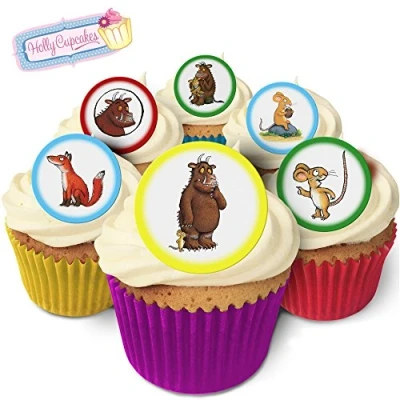 Abbildung von 24 Wunderschöne essbare Kuchendekorationen: Der Grüffelo / The Gruffalo