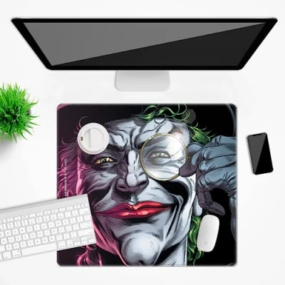 Abbildung von Ert Group Offiziell lizenzierte DC Schreibtischunterlage Joker 016 Multicoloured, rutschfest, 50 x 45 cm