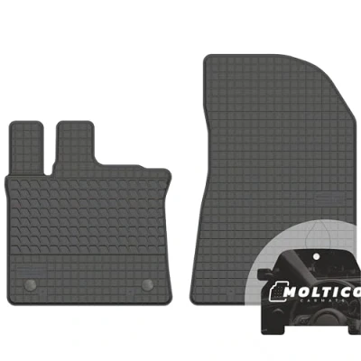 Abbildung von moto MOLTICO Vorne Gummi Automatten Gummimatten Passgenau Allwetter Fussmatten Auto passend für Renault Captur II (2019 )