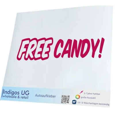 Abbildung von INDIGOS UG Aufkleber Autoaufkleber JDM Die Cut Auto 210x50 mm Free Candy pink Heckscheibe Heckscheibenaufkleber Sticker Tuning