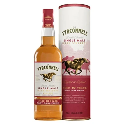 Abbildung von The Tyrconnell 10 Jahre Port Finish Single Malt Irish Whiskey mit Geschenkverpackung 46%Vol 700ml Einzelflasche