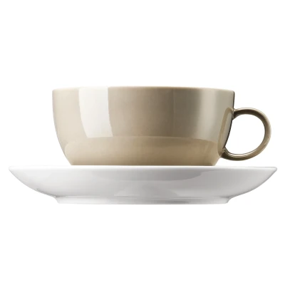 Abbildung von Thomas Sunny Day Greige Cappuccinotasse 2tlg.