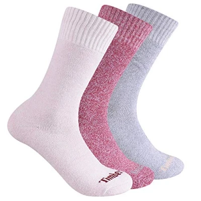 Abbildung von Timberland Damen 3er Pack gerippte Stiefelsocken, Cameo Rose, Einheitsgröße