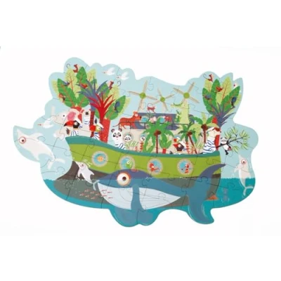 Abbildung von SCRATCH 276181145 Konturpuzzle für Kinder ab 3 Jahren, Shape Puzzle Arche, 40 Teile