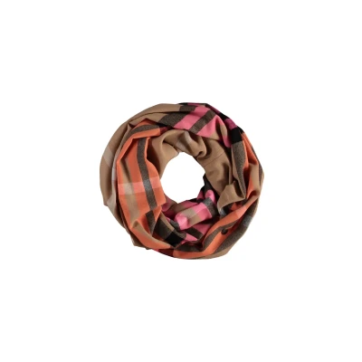 Abbildung von Fraas Plaid LOOP MADE IN Germany Schlauchschal, Damen, Größe: One Size, Rabbit