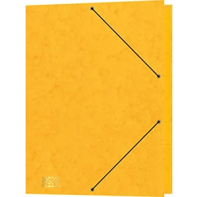 Abbildung von RNKVERLAG 4616 1 Konferenz und Ordnungsmappe mit Gummizug, Maße (BxH) 245 x 340 mm, bis DIN A4, 9 Fächer, gelb, Stück