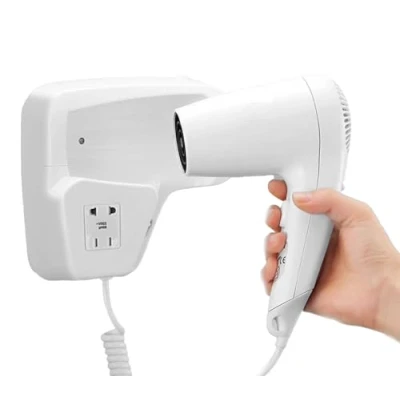 Abbildung von tempo di saldi Haartrockner zur Wandmontage, für Bad, Hotel, Ankleidezimmer, 1300 W