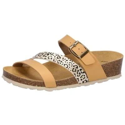 Abbildung von LICO Glitter Pantolette flach, Damen, Größe: 41, Beige Schuhe