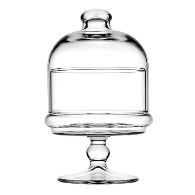Abbildung von Pasabahce Servierplatte Mini Patisserie mit Haube, aus Glas für Dessert, Pralinen 220cc