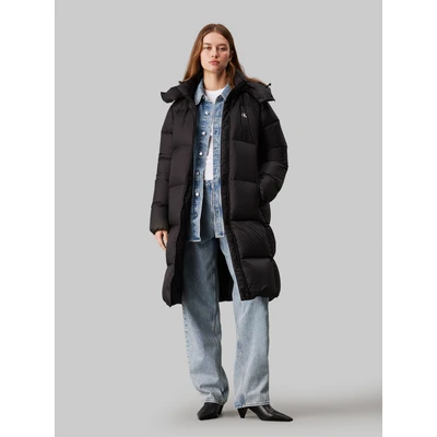 Abbildung von Calvin Klein Jeans LONG Puffer Daunenmantel, Damen, Größe: XL, Black