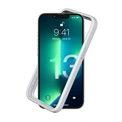 Abbildung von RhinoShield Bumper Case kompatibel mit [iPhone 13/13 Pro] CrashGuard NX Stoßdämpfende Schutzhülle im schlanken Design 3.5 Meter Fallschutz Platin Grau